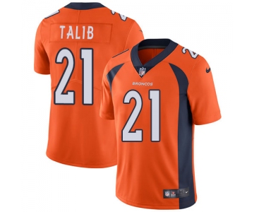 Nike Denver Broncos #21 Aqib Talib Orange Team Color Men's Stitched NFL Vapor Untouchable Limited Jersey