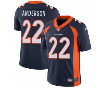 Nike Denver Broncos #22 C.J. Anderson Navy Blue Alternate Men's Stitched NFL Vapor Untouchable Limited Jersey