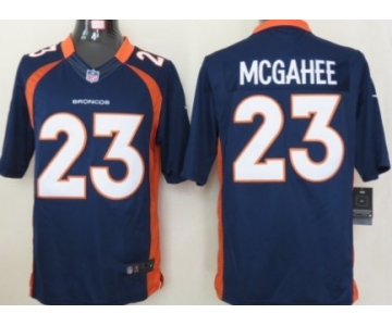 Nike Denver Broncos #23 Willis McGahee Blue Limited Jersey
