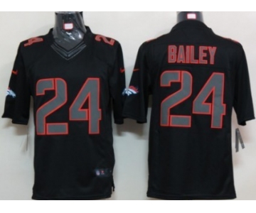Nike Denver Broncos #24 Champ Bailey Black Impact Limited Jersey