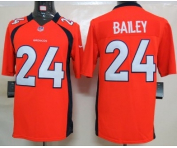 Nike Denver Broncos #24 Champ Bailey Orange Limited Jersey