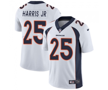 Nike Denver Broncos #25 Chris Harris Jr White Men's Stitched NFL Vapor Untouchable Limited Jersey
