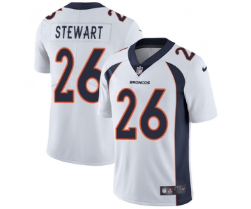 Nike Denver Broncos #26 Darian Stewart White Men's Stitched NFL Vapor Untouchable Limited Jersey