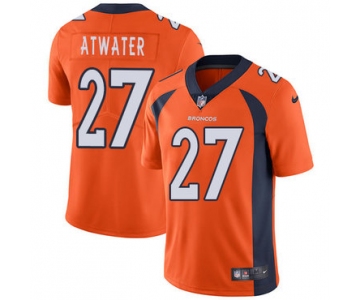 Nike Denver Broncos #27 Steve Atwater Orange Team Color Men's Stitched NFL Vapor Untouchable Limited Jersey