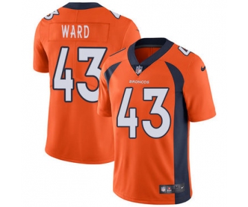 Nike Denver Broncos #43 T.J. Ward Orange Team Color Men's Stitched NFL Vapor Untouchable Limited Jersey