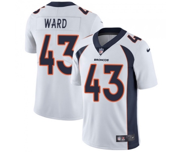Nike Denver Broncos #43 T.J. Ward White Men's Stitched NFL Vapor Untouchable Limited Jersey