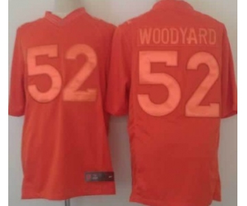 Nike Denver Broncos #52 Wesley Woodyard Drenched Limited Orange Jersey