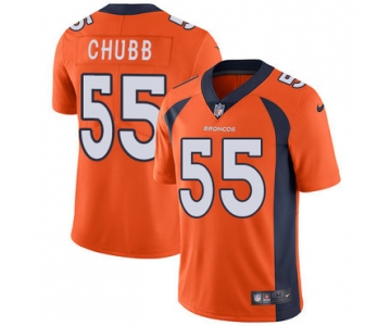Nike Denver Broncos #55 Bradley Chubb Orange Team Color Men's Stitched NFL Vapor Untouchable Limited Jersey