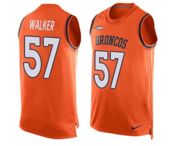 Nike Denver Broncos #57 Demarcus Walker Orange Team Color Men's Stitched NFL Limited Tank Top Jersey