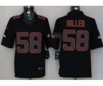 Nike Denver Broncos #58 Von Miller Black Impact Limited Jersey