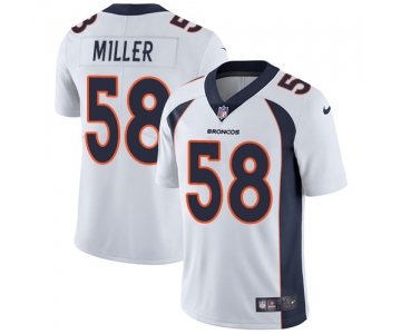 Nike Denver Broncos #58 Von Miller White Men's Stitched NFL Vapor Untouchable Limited Jersey