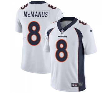Nike Denver Broncos #8 Brandon McManus White Men's Stitched NFL Vapor Untouchable Limited Jersey