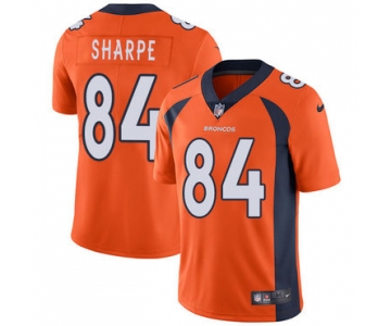 Nike Denver Broncos #84 Shannon Sharpe Orange Team Color Men's Stitched NFL Vapor Untouchable Limited Jersey