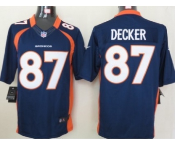 Nike Denver Broncos #87 Eric Decker Blue Limited Jersey