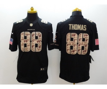 Nike Denver Broncos #88 Demaryius Thomas Salute to Service Black Limited Jersey