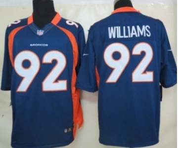 Nike Denver Broncos #92 Sylvester Williams Blue Limited Jesey