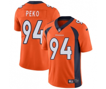 Nike Denver Broncos #94 Domata Peko Orange Team Color Men's Stitched NFL Vapor Untouchable Limited Jersey