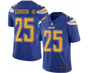 Chargers #25 Melvin Gordon III Electric Blue Men's Stitched Football Limited Rush Jersey