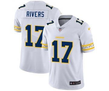 Los Angeles Chargers #17 Philip Rivers Nike White Team Logo Vapor Limited NFL Jersey