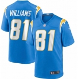 Men's Los Angeles Chargers #81 Mike Williams Light Blue NEW Vapor Untouchable Stitched NFL Nike Limited Jersey