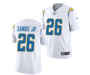 Men's White Los Angeles Chargers #26 Asante Samuel Jr. Vapor Untouchable Limited Stitched Jersey