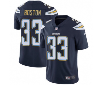 Nike Chargers #33 Tre Boston Navy Blue Team Color Men's Stitched NFL Vapor Untouchable Limited Jersey