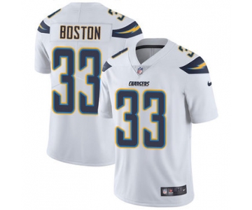 Nike Chargers #33 Tre Boston White Men's Stitched NFL Vapor Untouchable Limited Jersey