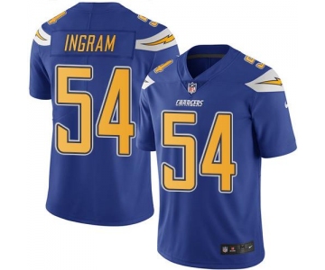 Nike Chargers #54 Melvin Ingram Electric Blue Men's Stitched NFL Limited Rush Jersey