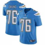 Nike Chargers #76 Russell Okung Electric Blue Alternate Men's Stitched NFL Vapor Untouchable Limited Jersey