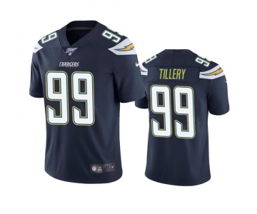 Nike Chargers 99 Jerry Tillery Navy 100th Season Vapor Untouchable Limited Jersey