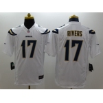 Nike San Diego Chargers #17 Philip Rivers 2013 White Limited Jersey