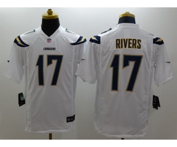 Nike San Diego Chargers #17 Philip Rivers 2013 White Limited Jersey