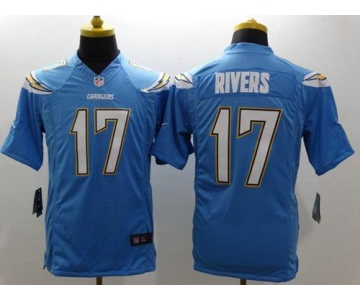 Nike San Diego Chargers #17 Philip Rivers Electric Blue Alternate Men's Stitched NFL Vapor Untouchable Limited Jersey