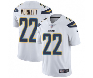 Nike San Diego Chargers #22 Jason Verrett White Men's Stitched NFL Vapor Untouchable Limited Jersey