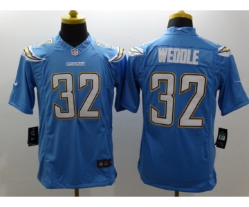 Nike San Diego Chargers #32 Eric Weddle 2013 Light Blue Limited Jersey