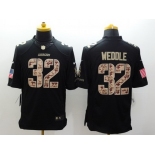 Nike San Diego Chargers #32 Eric Weddle Salute to Service Black Limited Jersey