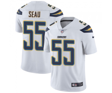 Nike San Diego Chargers #55 Junior Seau White Men's Stitched NFL Vapor Untouchable Limited Jersey