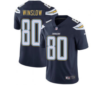 Nike San Diego Chargers #80 Kellen Winslow Navy Blue Team Color Men's Stitched NFL Vapor Untouchable Limited Jersey