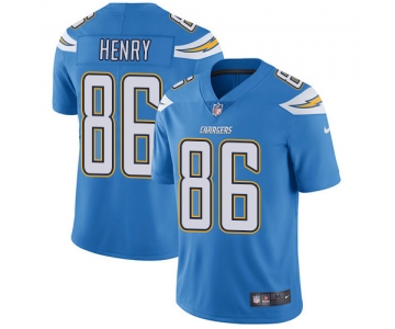 Nike San Diego Chargers #86 Hunter Henry Electric Blue Alternate Men's Stitched NFL Vapor Untouchable Limited Jersey