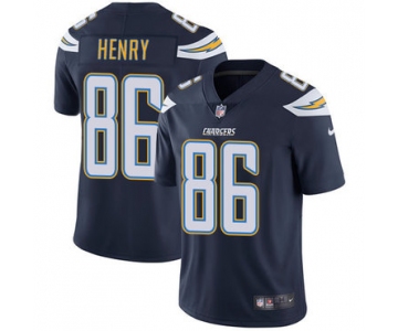 Nike San Diego Chargers #86 Hunter Henry Navy Blue Team Color Men's Stitched NFL Vapor Untouchable Limited Jersey