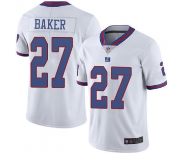 Giants #27 Deandre Baker White Men's Stitched Football Limited Rush Jersey