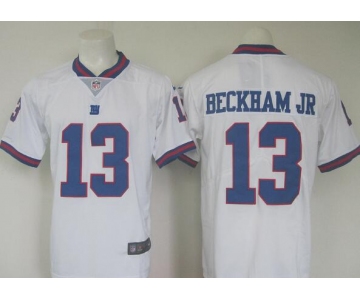 Men's New York Giants #13 Odell Beckham Jr Nike White Color Rush Legend Jersey