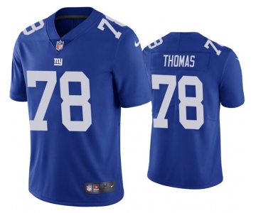 Men's New York Giants #78 Andrew Thomas 2020 Blue Vapor Untouchable Limited Stitched Jersey