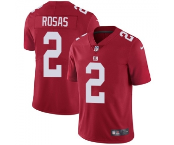 Nike Giants #2 Aldrick Rosas Red Alternate Men's Stitched NFL Vapor Untouchable Limited Jersey