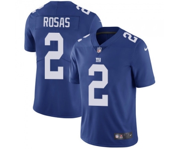Nike Giants #2 Aldrick Rosas Royal Blue Team Color Men's Stitched NFL Vapor Untouchable Limited Jersey