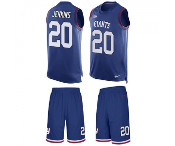 Nike Giants #20 Janoris Jenkins Royal Blue Team Color Men's Stitched NFL Limited Tank Top Suit Jersey