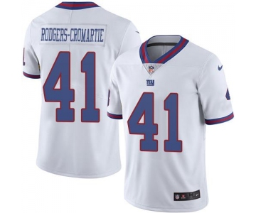 Nike Giants #41 Dominique Rodgers-Cromartie White Men's Stitched NFL Limited Rush Jersey