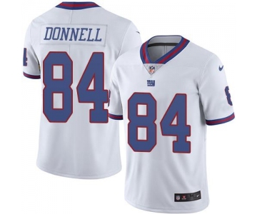 Nike Giants #84 Larry Donnell White Men's Stitched NFL Limited Rush Jersey