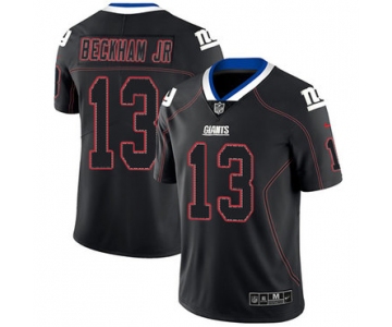Nike New York Giants #13 Odell Beckham Jr Lights Out Black Men's Stitched NFL Limited Rush Jersey