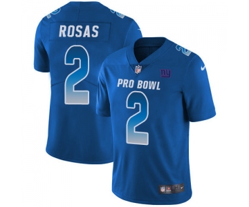 Nike New York Giants #2 Aldrick Rosas Royal Men's Stitched NFL Limited NFC 2019 Pro Bowl Jersey